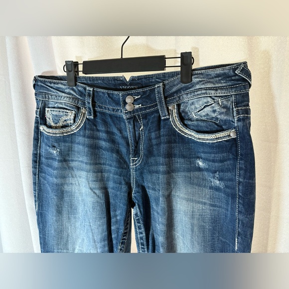 Vigoss Chelsea Boyfriend Jeans Plus 13 14 Length 25 EUC - Picture 2 of 11